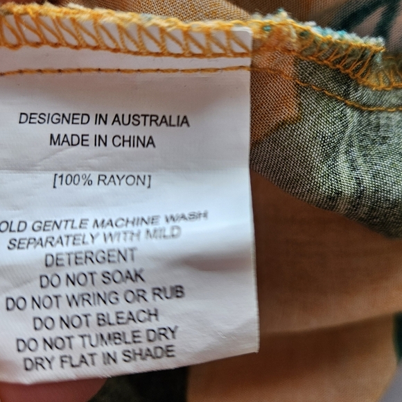 Label Of Love Tropical Floral Print Casual Short Sleeve Mini Dress Size Medium - Picture 13 of 13